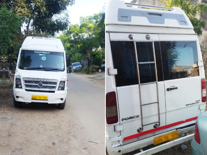 Tempo Traveller Front and Back
